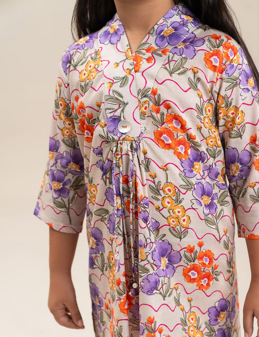 2 PIECE FLORAL PRINTED SUIT