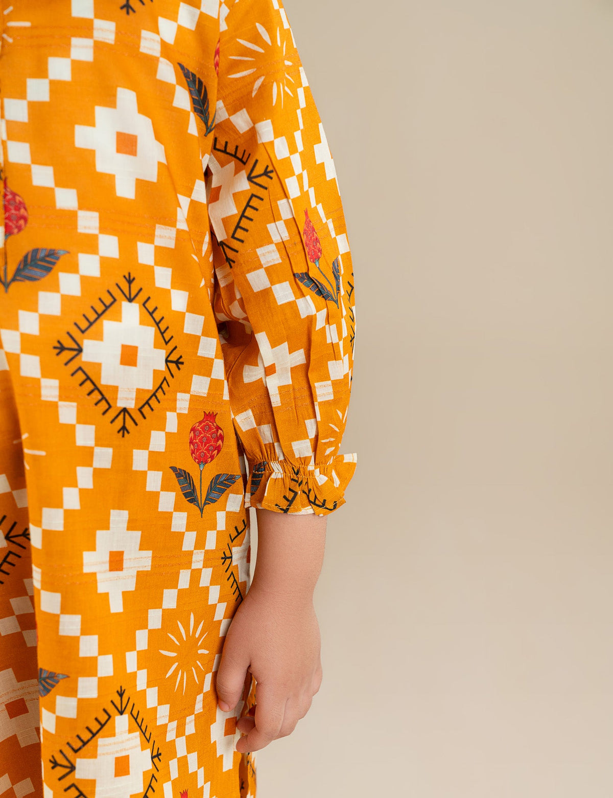 2 PIECE BLOCK PRINTED SUIT
