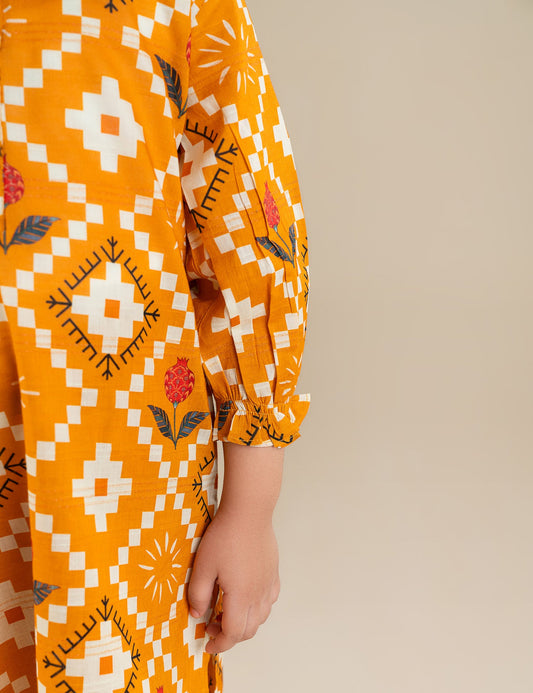2 PIECE BLOCK PRINTED SUIT