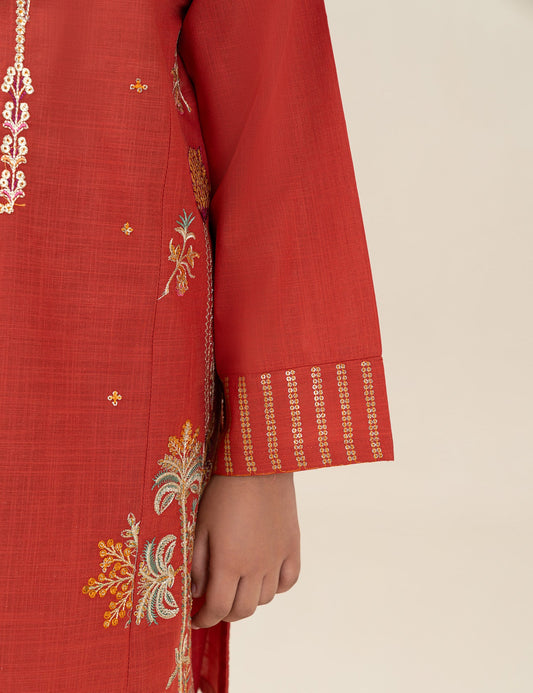 2 PIECE SEQUIN EMBROIDERED SUIT