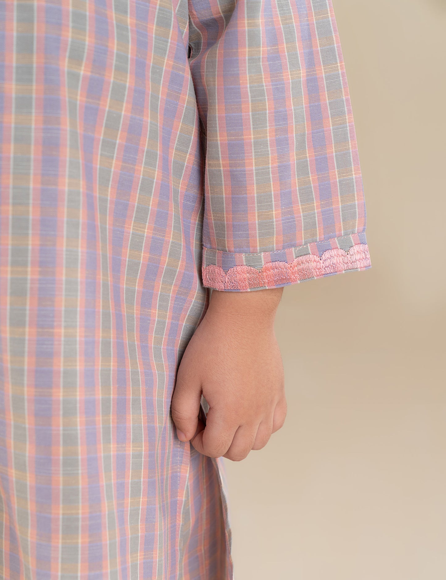 2 PIECE POCKETS EMBROIDERED SUIT