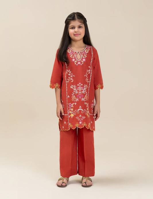 2 PIECE ETHNIC EMBROIDERED SUIT