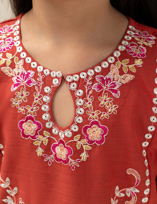 2 PIECE ETHNIC EMBROIDERED SUIT