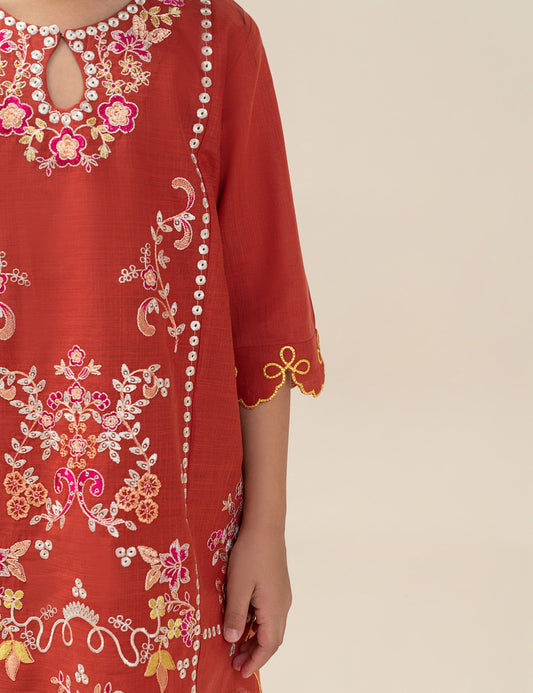 2 PIECE ETHNIC EMBROIDERED SUIT
