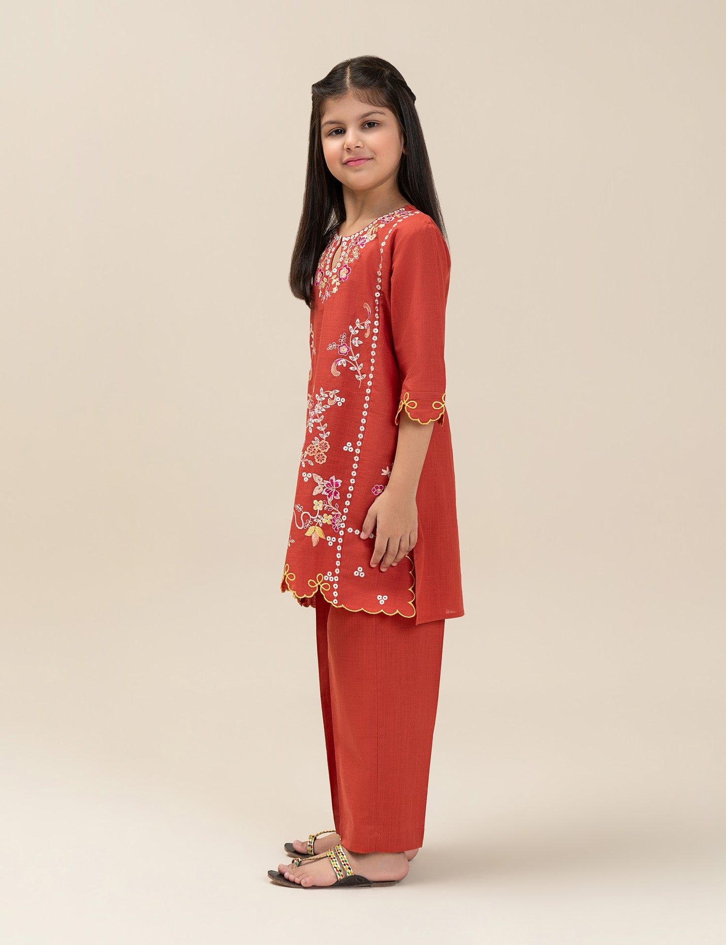 2 PIECE ETHNIC EMBROIDERED SUIT
