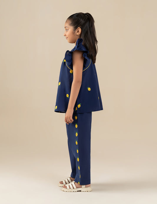 2 PIECE LEMON PRINTED SUIT