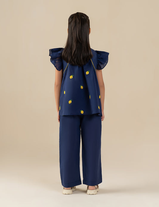 2 PIECE LEMON PRINTED SUIT