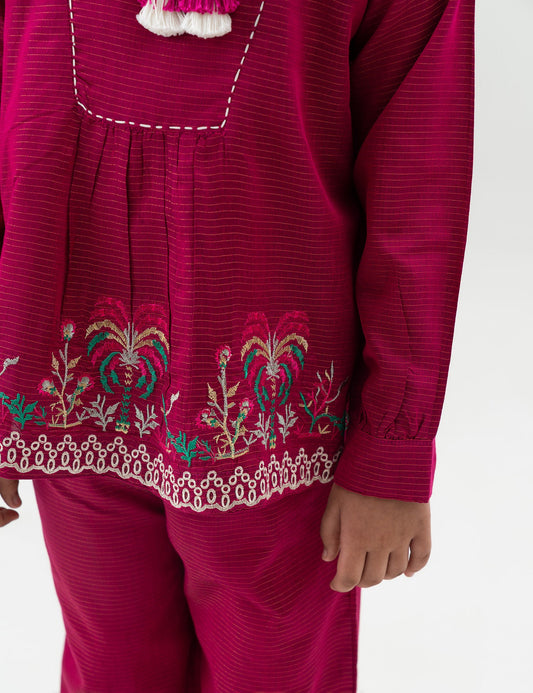 2 PIECE EMBROIDERED SUIT