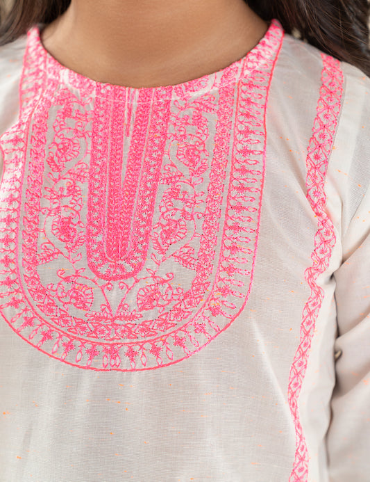 2 PIECE ETHNIC EMBROIDERED SUIT