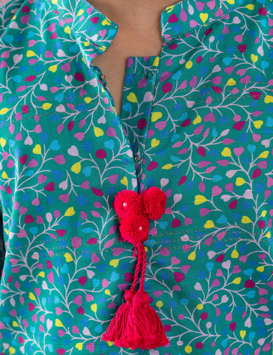 2 PIECE PRINTED SUIT