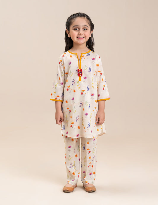 2 PIECE FLORAL PRINTED SUIT