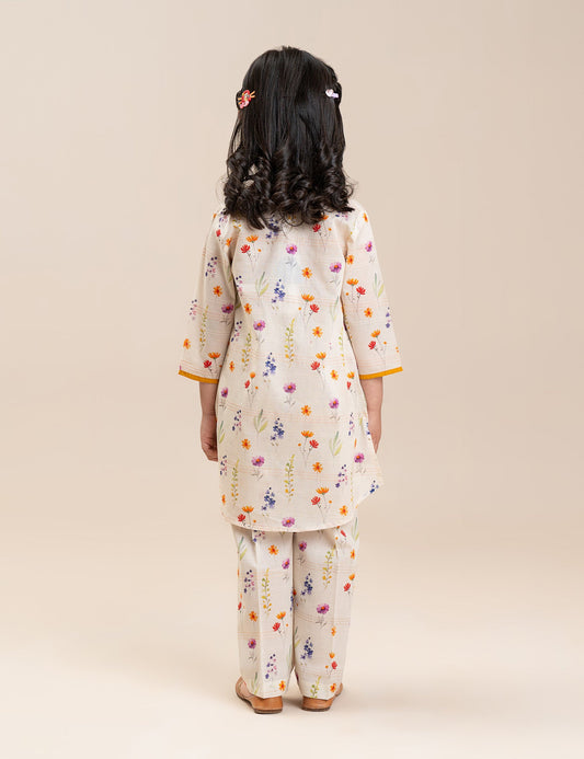 2 PIECE FLORAL PRINTED SUIT