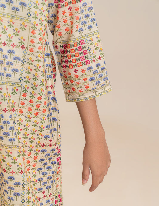 2 PIECE FLORAL PRINTED SUIT