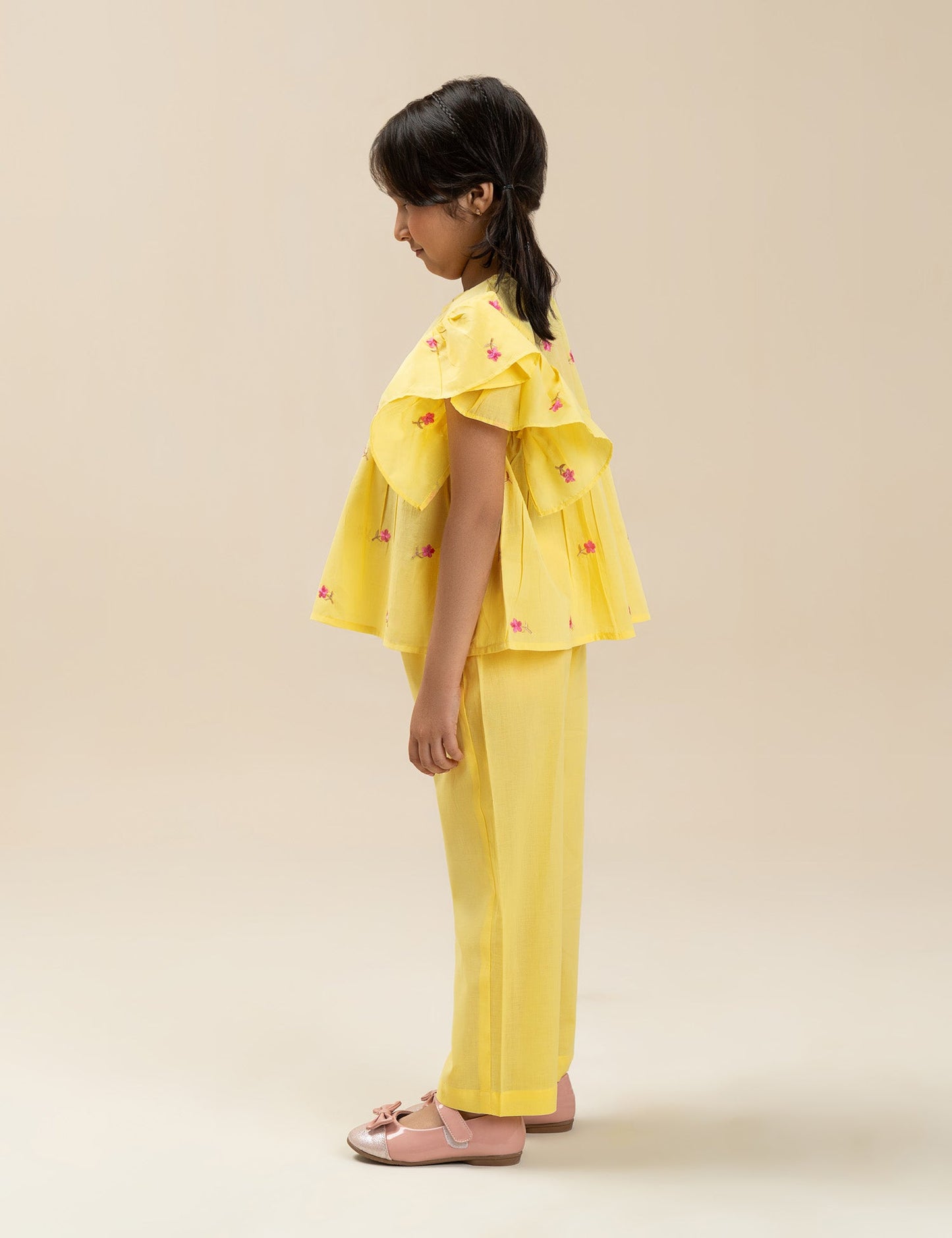 2 PIECE FLORAL EMBROIDERED SUIT