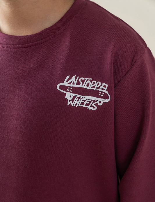 UNSTOPPABLE WHEELS GRAPHIC SWEATSHIRT