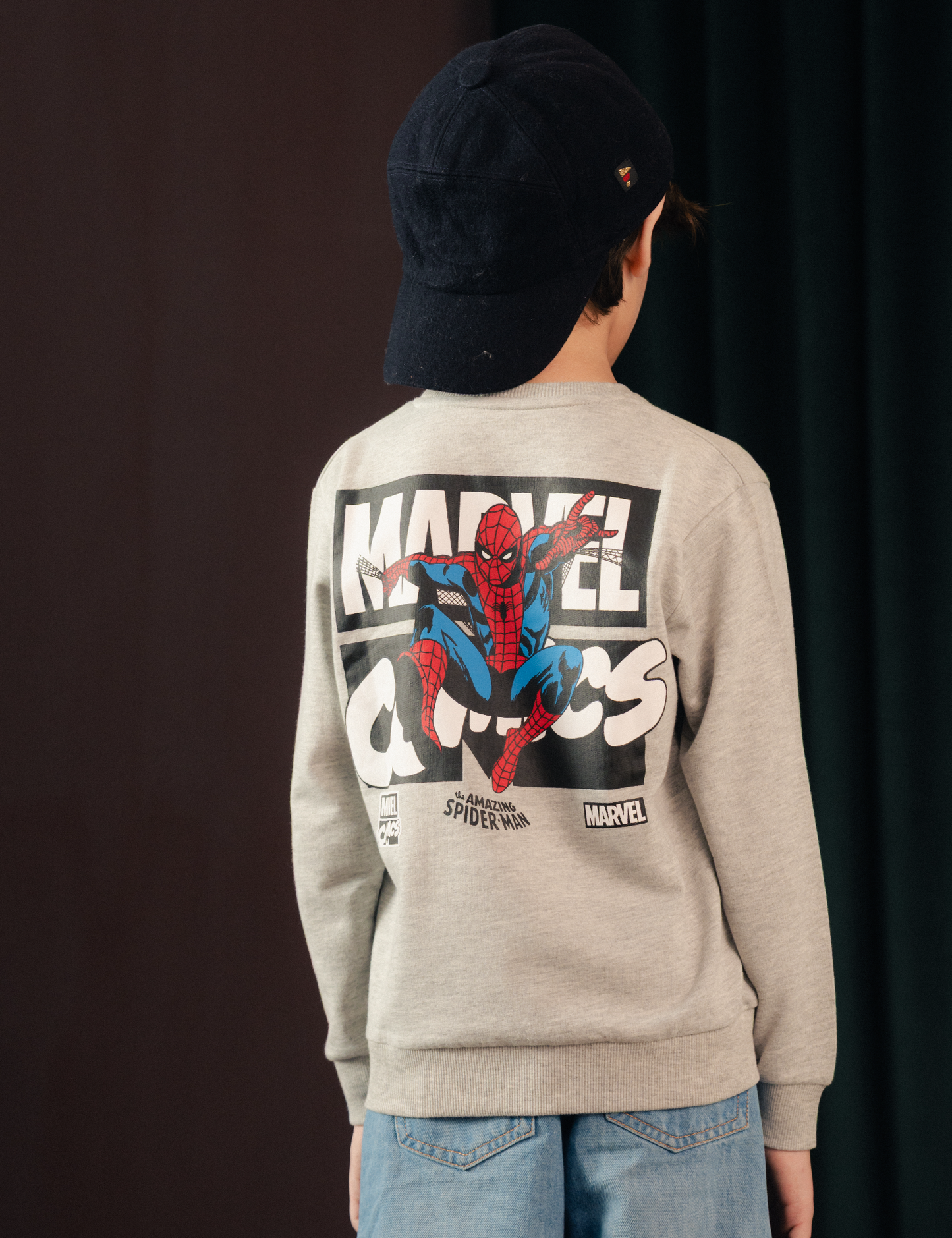 THE AMAZING SPIDER-MAN PRINTED SWEATSHIRT