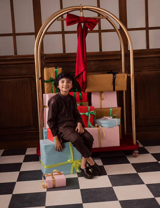 2 PIECE EMBROIDERED SUIT