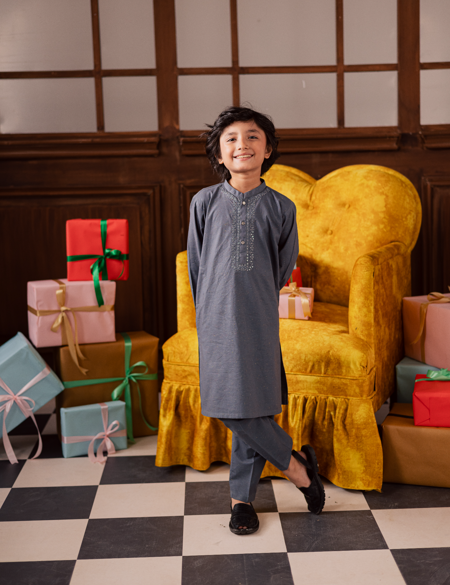 2 PIECE EMBROIDERED SUIT