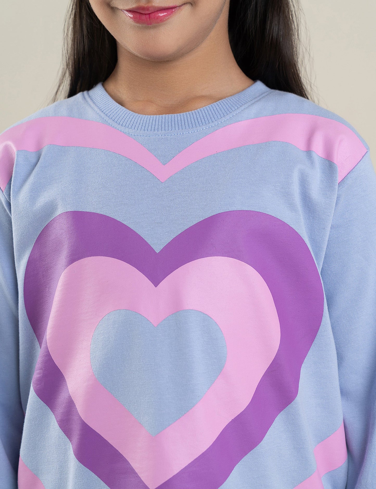 2 PIECE HEART PRINTED SUIT