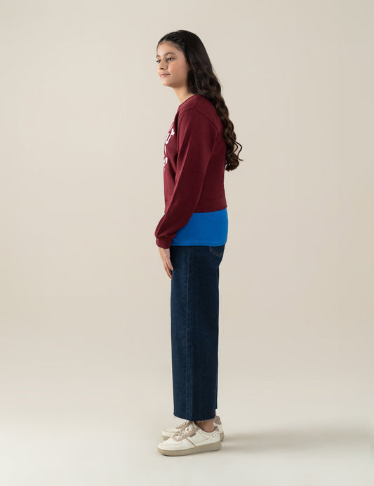 LOVE WHAT YOU CARE FOR PRINTED SWEATSHIRT