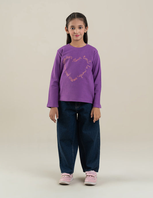 HEART SCRIPT DESIGN T-SHIRT