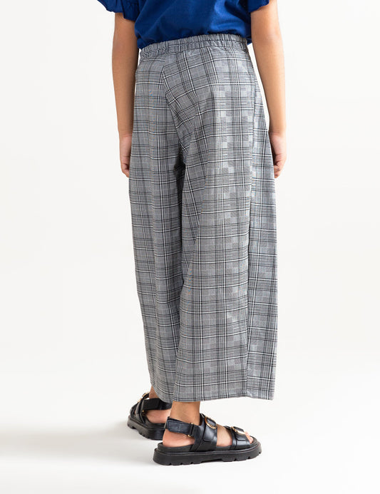CHECKERED PLEATED CULOTTES