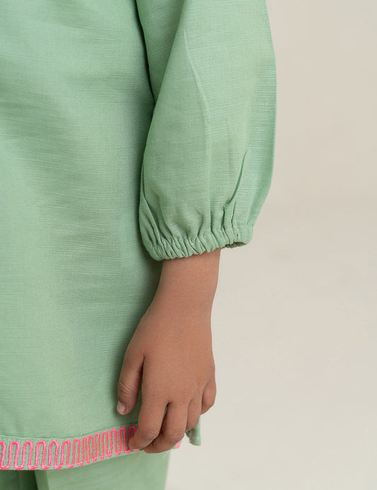 2 PIECE NEON EMBROIDERED SUIT