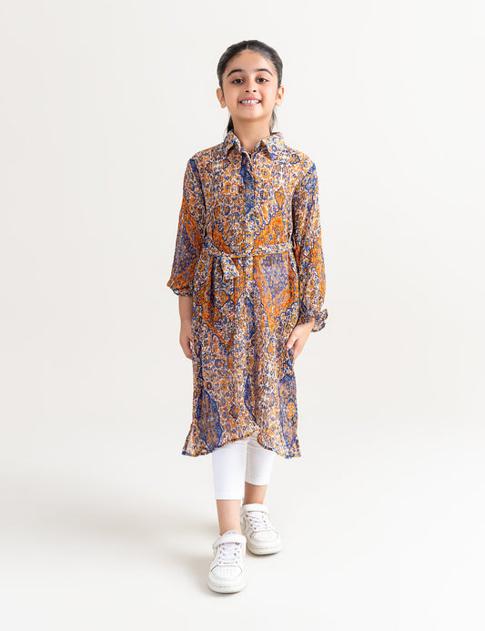 PRINTED LONG DRESS