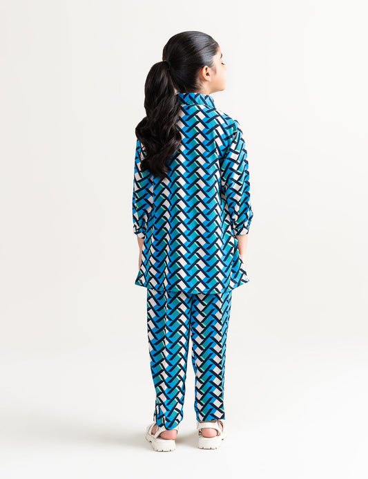 2 PIECE GEORGETTE PRINTED SUIT