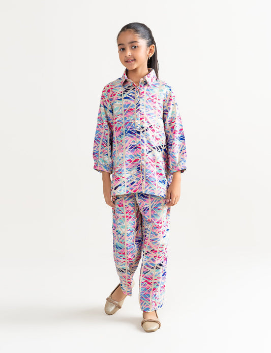 2 PIECE GEORGETTE PRINTED SUIT