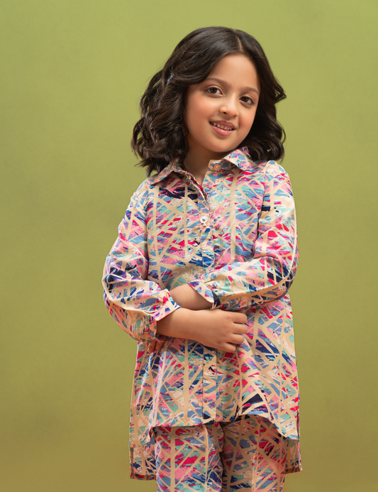 2 PIECE GEORGETTE PRINTED SUIT