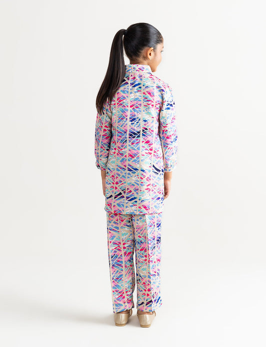 2 PIECE GEORGETTE PRINTED SUIT