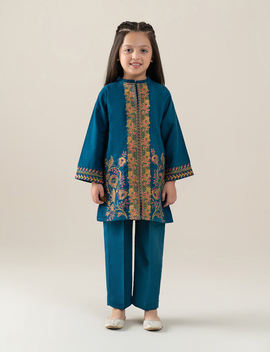 2 PIECE ALLOVER EMBROIDERED SUIT