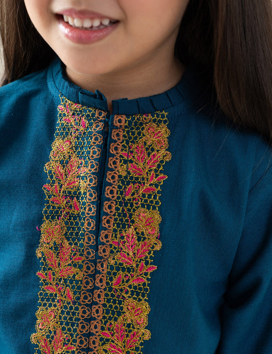 2 PIECE ALLOVER EMBROIDERED SUIT