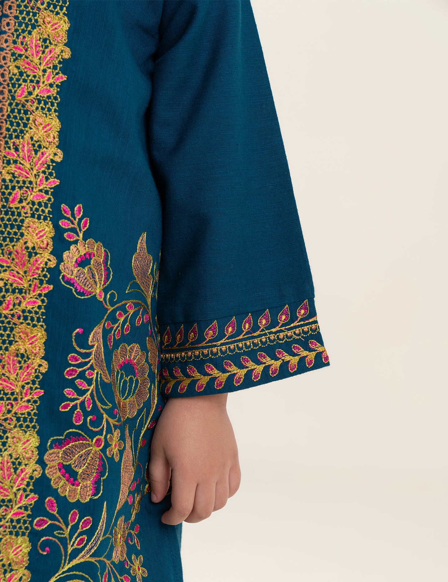 2 PIECE ALLOVER EMBROIDERED SUIT