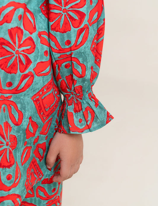 2 PIECE PRINTED SUIT