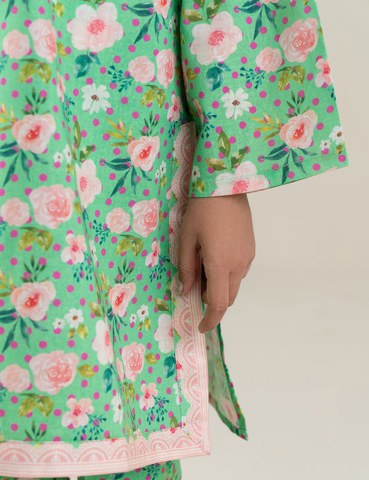 2 PIECE FLORAL PRINTED SUIT