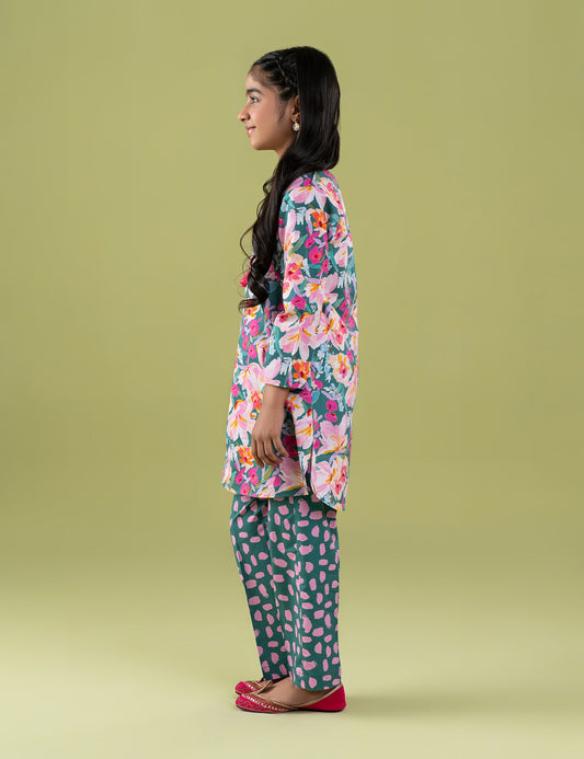 2 PIECE FLORAL PRINTED SUIT