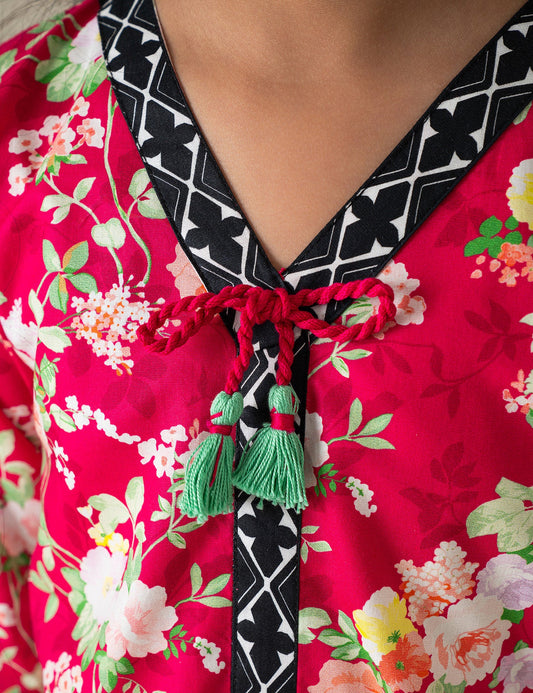 2 PIECE FLORAL PRINTED SUIT