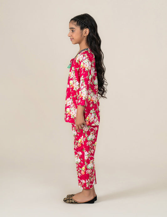 2 PIECE FLORAL PRINTED SUIT