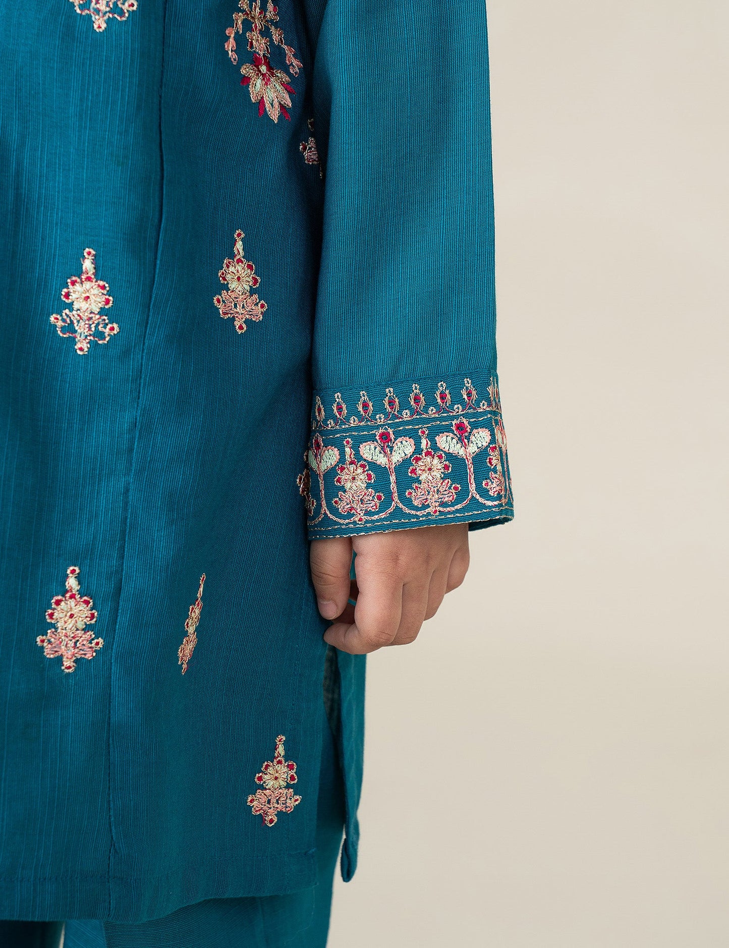 2 PIECE ALLOVER EMBROIDERED SUIT