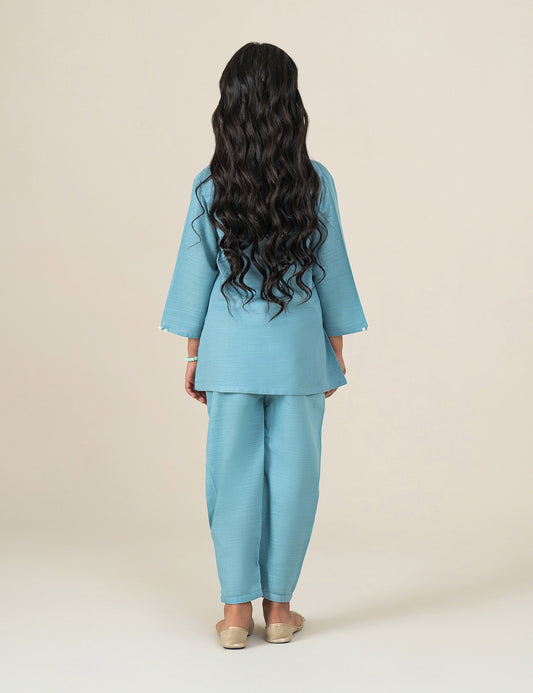 2 PIECE ROSE EMBROIDERED SUIT