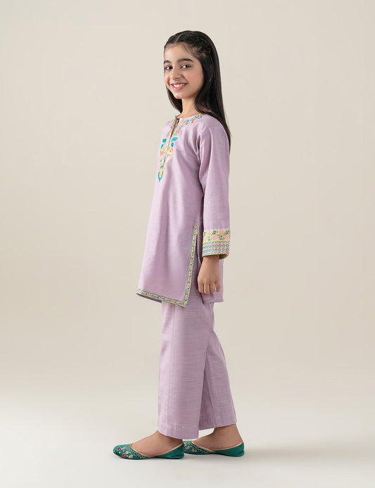 2 PIECE FLORAL EMBROIDERED SUIT