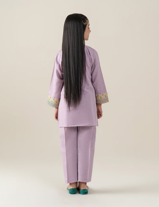 2 PIECE FLORAL EMBROIDERED SUIT