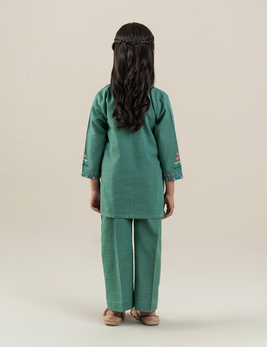 2 PIECE NEON EMBROIDERED SUIT