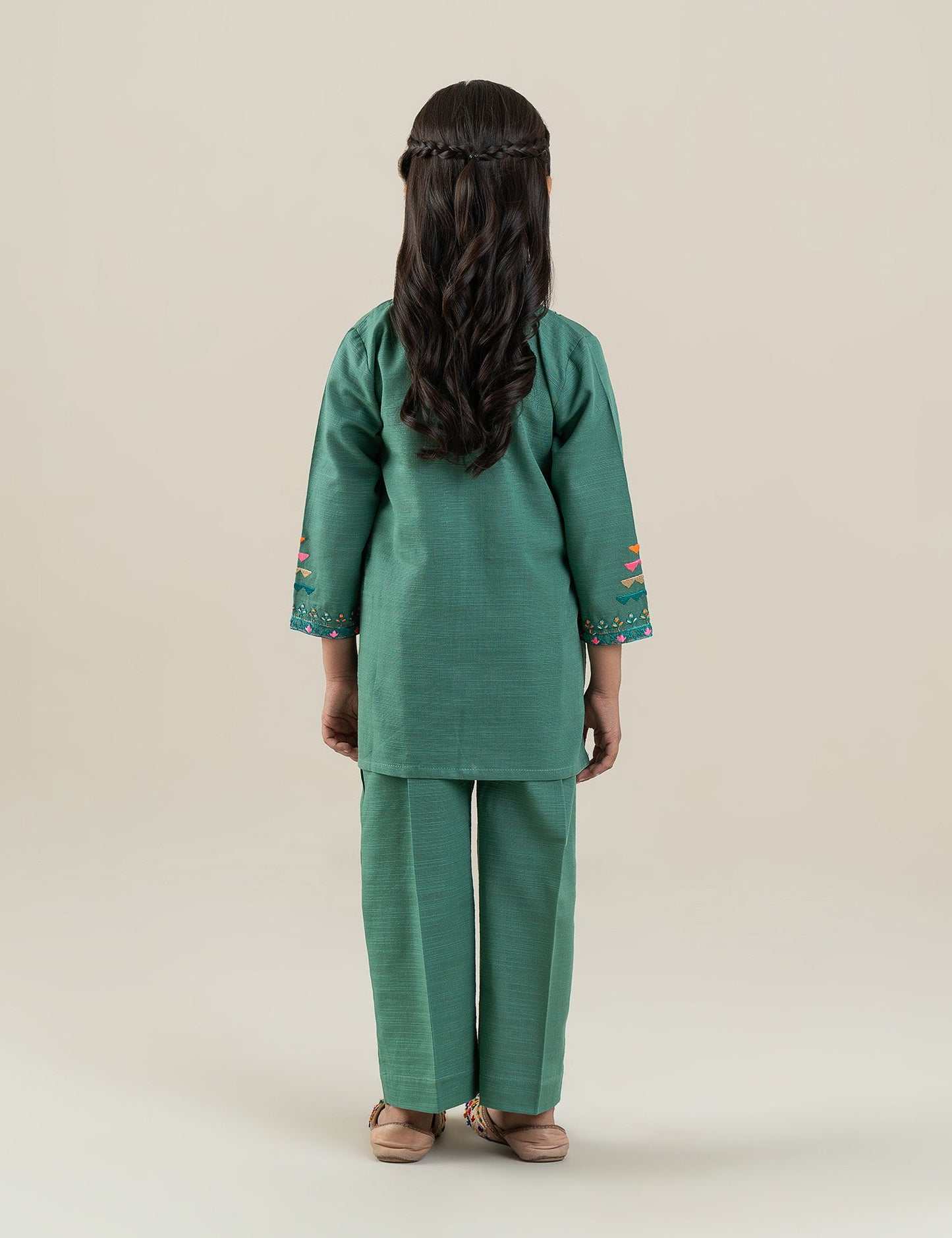 2 PIECE NEON EMBROIDERED SUIT