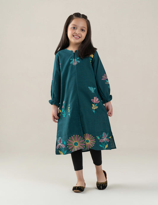 FLORAL EMBROIDERED DRESS