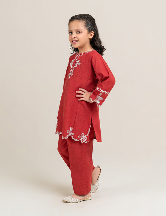 2 PIECE ETHNIC EMBROIDERED SUIT