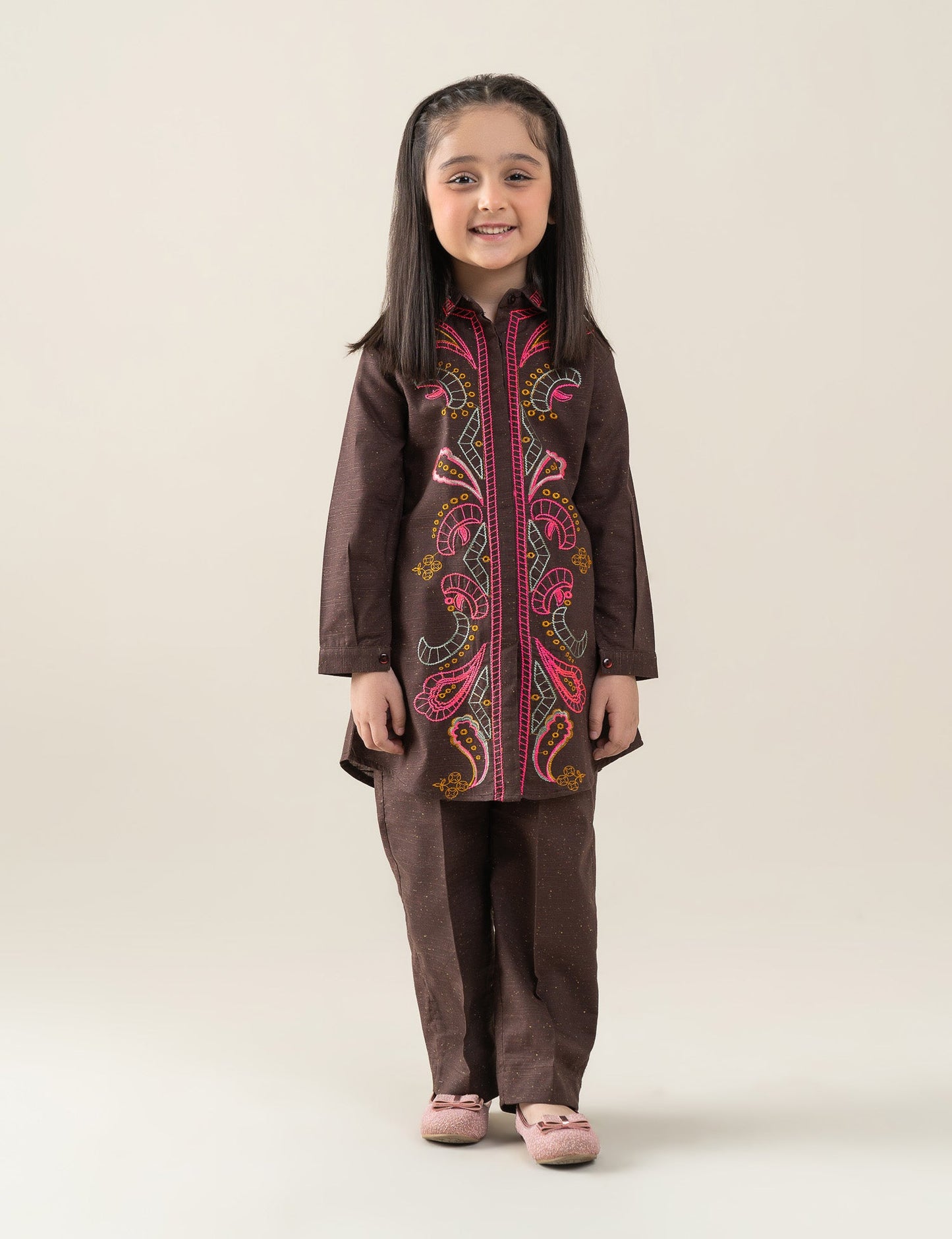 2 PIECE VIBRANT EMBROIDERED SUIT