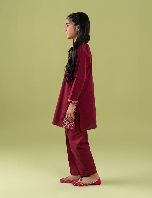 2 PIECE ALLOVER EMBROIDERED SUIT